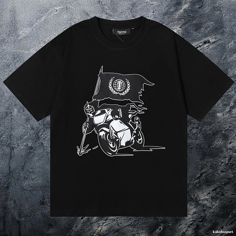 Trapstar Premium Style Keys graphic T-shirt Black White Key for Resort Outfits