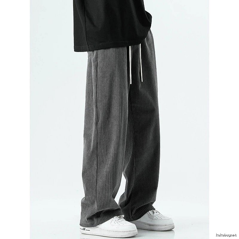 Travel Black casual pants Loose Black Streetwear with Modern Look