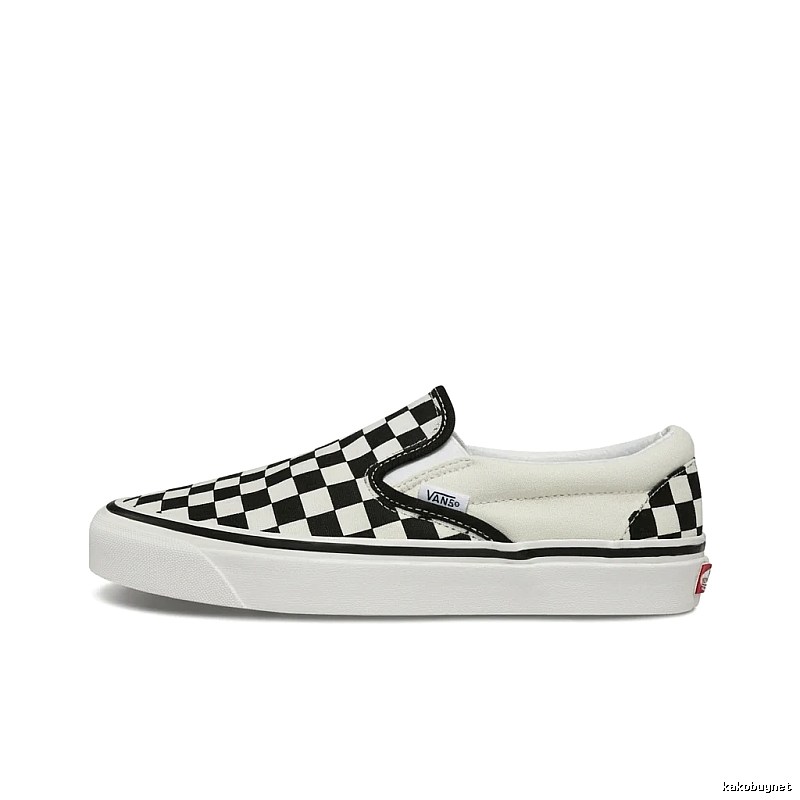 Vans Checkerboard Slip-On Shoes (Black and White Style)