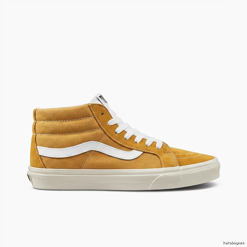 Vans Classic High-Top Brown and White Shoes