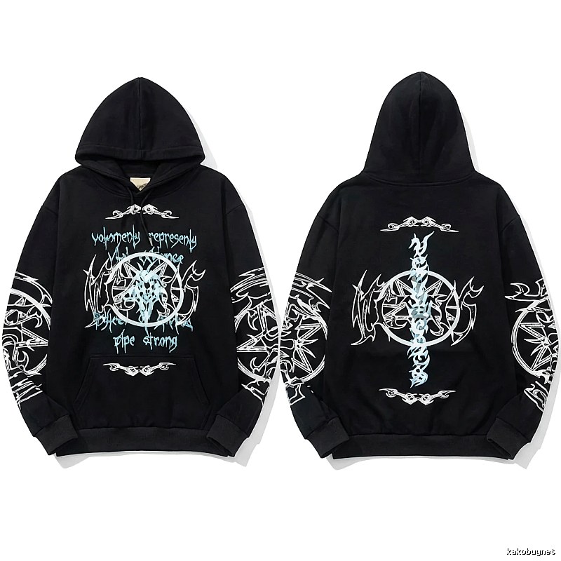 Vetements dark style black sweatshirt