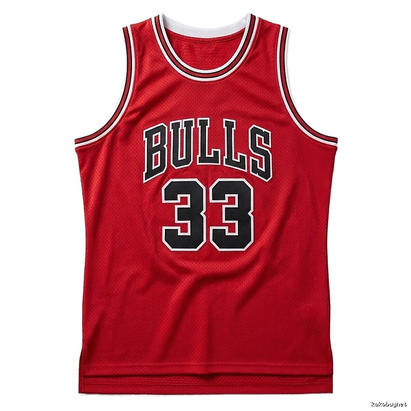 Vintage red jersey of the Michael Jordan.