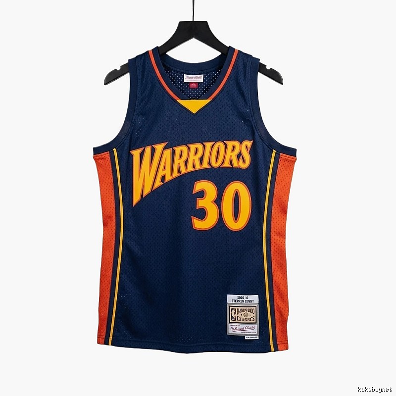 Warriors Curry No. 30 retro jersey