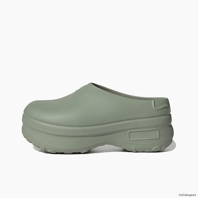 Yeezy Thick-soled Casual Style Grey-green Slippers