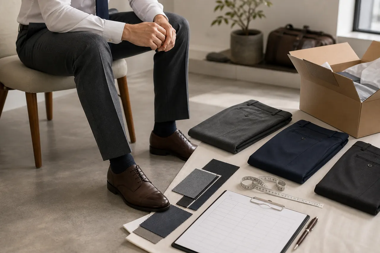 Kakobuy Spreadsheet Guide to Commuter Trousers visual guide for kakobuy